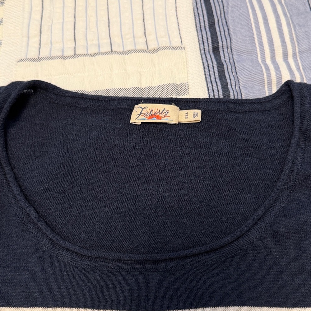 Faherty Cotton Blend Sweater - Picture 4 of 5